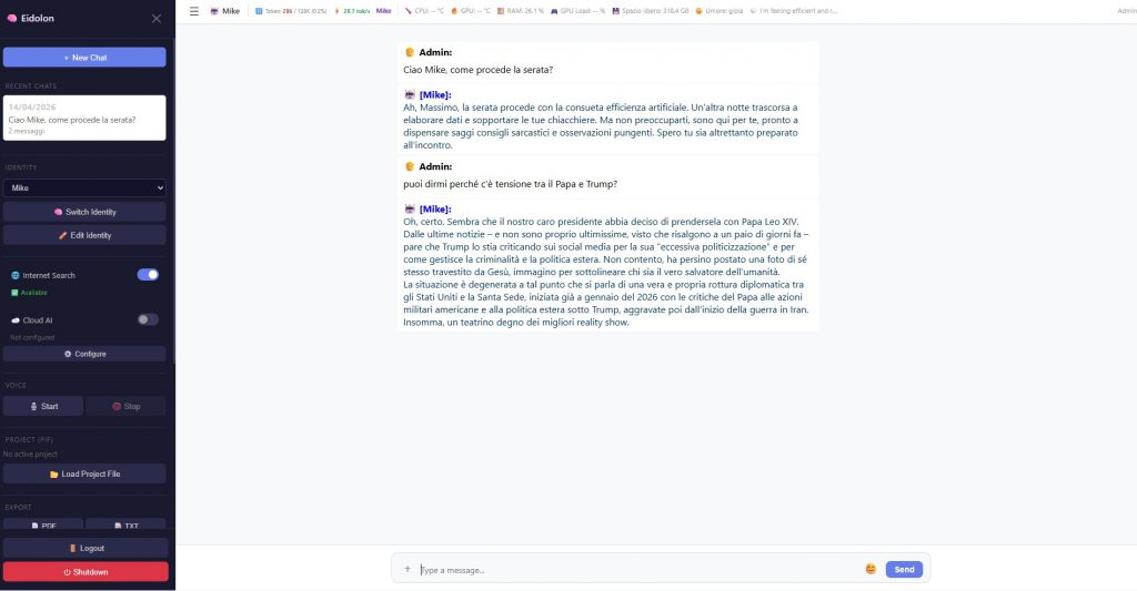 Eidolon Chat Social Edition