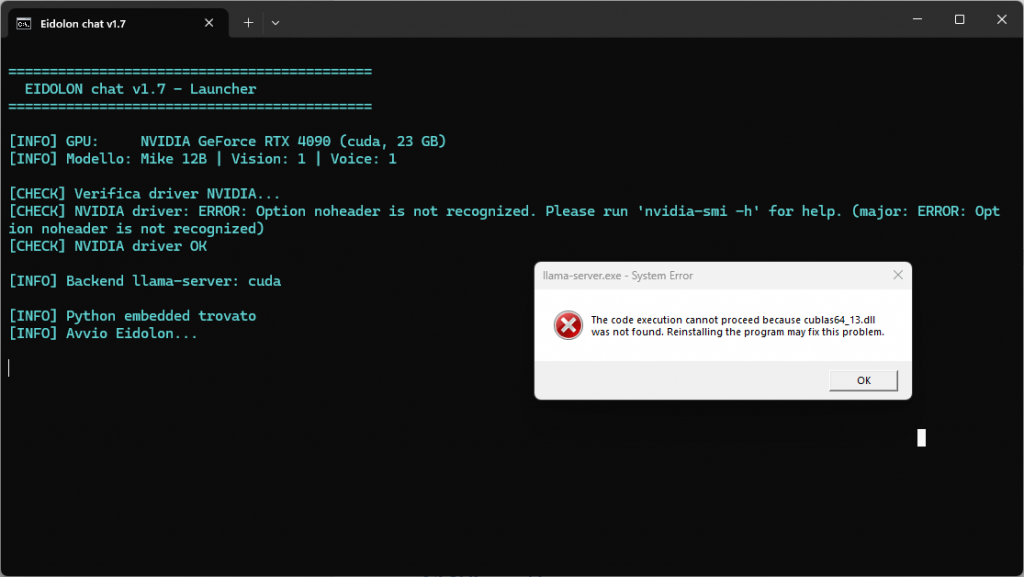 When CUDA Betrays You: Understanding and Fixing the cuBLAS Error During Local AI Installation