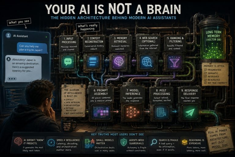 Your AI is not a brain – the hidden architecture behind modern AI assistants